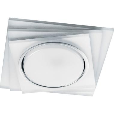 Светильник встраиваемый CDС5023,15W,6400К, GX53,125х125х25мм без лампы,с белой подсветкой,Feron