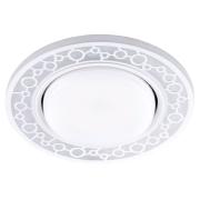 Светильник встраиваемый CDС9902,15W,4000К, GX53,125х40мм без лампы,с белой подсветкой,Feron