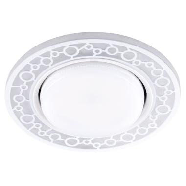 Светильник встраиваемый CDС9902,15W,4000К, GX53,125х40мм без лампы,с белой подсветкой,Feron