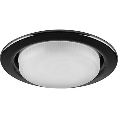 Светильник встраиваемый DL53,(max 15W),GX53,106х20мм без лампы,Черный Хром,Feron