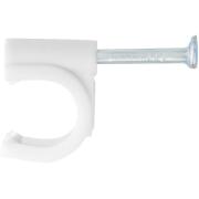 Скоба электроустановочная,10 мм,круглый профиль, 40 шт Сибртех