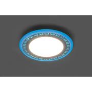 Светильник встраиваемый AL2440,9W 4000K 720Лм 157х28,5мм,с синей подсветкой,Feron