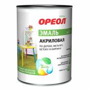 Эмаль акриловая ОРЕОЛ унив. Белая Глянцевая 1,0кг (Ростов) 1/6