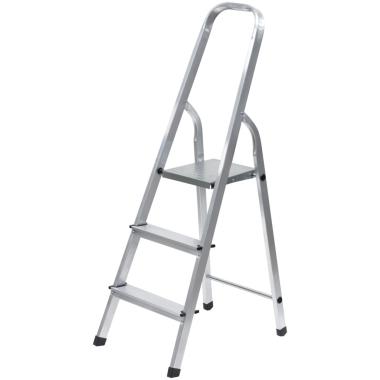 Стремянка 3 ступени алюминиевая (A=65см В=133см С=245см), до 120 кг, FIT