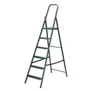 Стремянка 6 ступеней стальная антикор, 2,06м (h площадки 1.32м), до 150кг, Сибртех