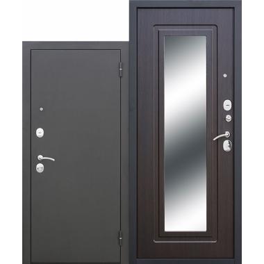 Дверь металлическая Царское зеркало муар Венге (960*2050мм) правая "Ferroni"