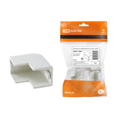 Угол внешний для кабель-канала КМН 40*25 TDM