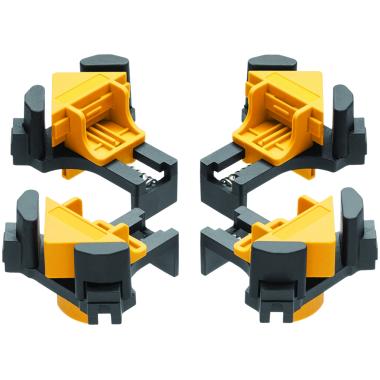 Струбцины угловые нейлоновые, набор 4 шт., 5-22 мм