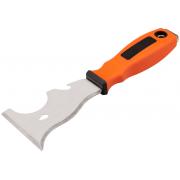 Шпатель-скребок, многофункциональный 8-в-1, нержавеющая сталь, 2К-ручка, 75 мм