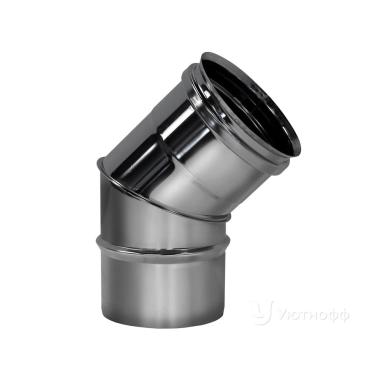 Дымоходы Отвод, нержав., 45*, D 160мм