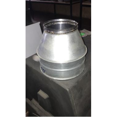 Дымоходы Сэндвич-конус-финиш, нержав./оцинк., D 115/180мм