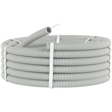 Труба гофрированная ПВХ 20мм серый (Бухта 100м)