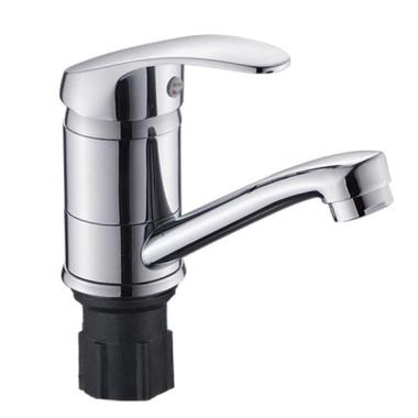 Смеситель д/кухни шар. с коротким изливом с гайкой, В45-022, Эверест