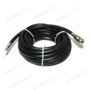 Шланг резиновый Русский Мастер армированный D=8 х 13 мм с быстросъемами L=10 м черный