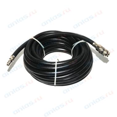 Шланг резиновый Русский Мастер армированный D=8 х 13 мм с быстросъемами L=10 м черный