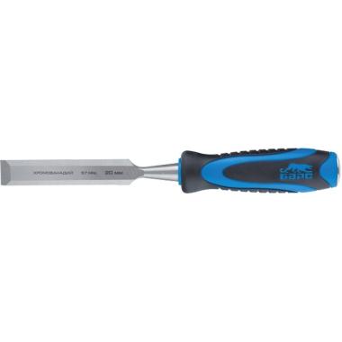 Долото-стамеска, плоская, 8 мм, двухкомпонентная рукоятка, металлический затыльник Барс