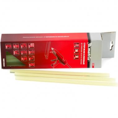 Стержни клеевые 11 х 300 мм, прозрачные, 34шт/уп (ПОШТУЧНО), Matrix