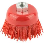 Корщетка-чашка нейлоновая, гайка М14, Профи 75 мм ФИТ