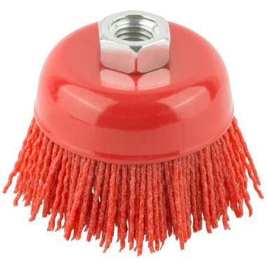 Корщетка-чашка нейлоновая, гайка М14, Профи 75 мм ФИТ