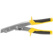 Ножницы по металлу просечные 260 мм, усиленные лезвия, прорезиненные ручки, ФИТ Профи