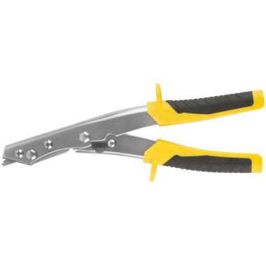 Ножницы по металлу просечные 260 мм, усиленные лезвия, прорезиненные ручки, ФИТ Профи