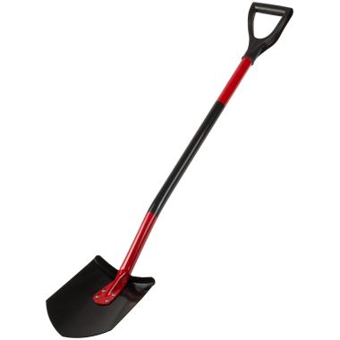 Лопата штыковая изогнутая с металлическим черенком и v-ручкой 195х280х1175 мм, Инструм-Агро