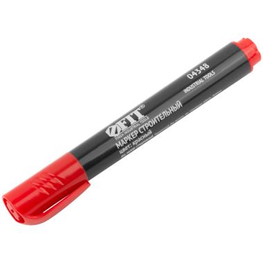 Маркер строительный перманентный, красный ФИТ