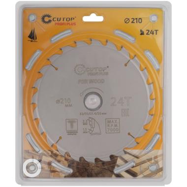 Диск пильный по дереву с тефлоновым покрытием 24Т Cutop Profi plus 210 х 1,5/2,2 х 32/30/25,4/20 мм