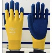 Перчатки теплые двойные с вспененным покрытием Зима Люкс -40 Желтые В37