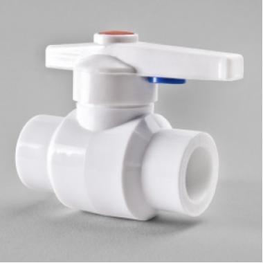 Кран шаровый ПП D50 мм, (6шт/кор.)