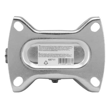 Колесо неповоротное, диаметр 160 мм, крепление  платформенное// Сибртех