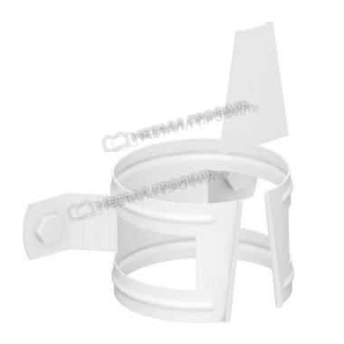 Держатель трубы, D 100, дерево, Сигнально белый (RAL 9003)