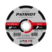 Круг отрезной по металлу 125х1.6х22.23 мм PATRIOT Expert