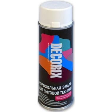 Эмаль аэроз. DECORIX алкид. д/бытовой техники белая глянцевая RAL9003 520мл