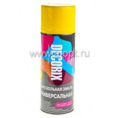 Эмаль аэроз. DECORIX акрил. желтая 520мл А07