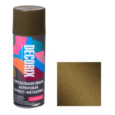 Эмаль аэроз. DECORIX акрил. металлик античная бронза 520мл А29