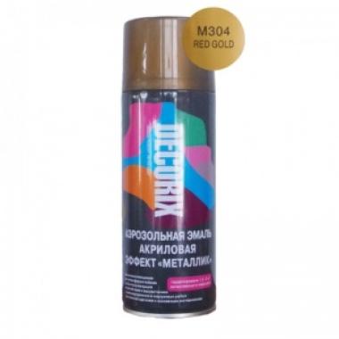 Эмаль аэроз. DECORIX акрил. металлик золото 520мл М304