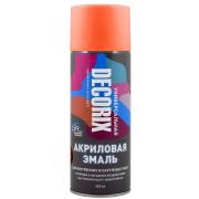 Эмаль аэроз. DECORIX акрил. оранжевая 520мл А03