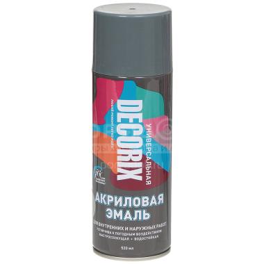 Эмаль аэроз. DECORIX акрил. серая 520мл А22