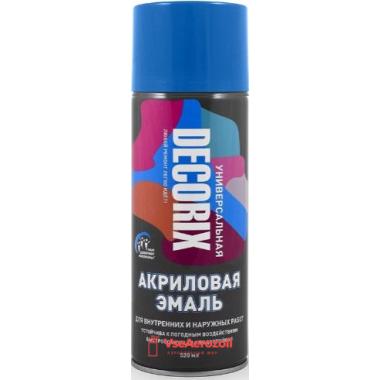 Эмаль аэроз. DECORIX акрил. синяя 520мл А09