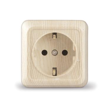 Розетка "Олимп"1ОП с/з Сосна UNIVersal