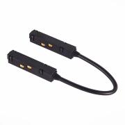 Коннектор питания угловой для магнитного шинопровода, Черный ST LUCE