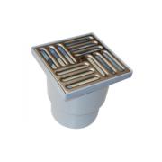 Трап вертикальный, нерегулируемый с выпуском 110мм, с нержавеющ.решеткой 15см*15см ТА 1212