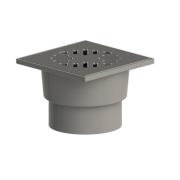 Трап нерег верт/вып сух/затв Дн110 нерж/реш 150х150мм ТП-104.110-150VSMs Татполимер