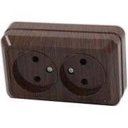 Розетка "Ладога"2ОП б/з Бук TDM