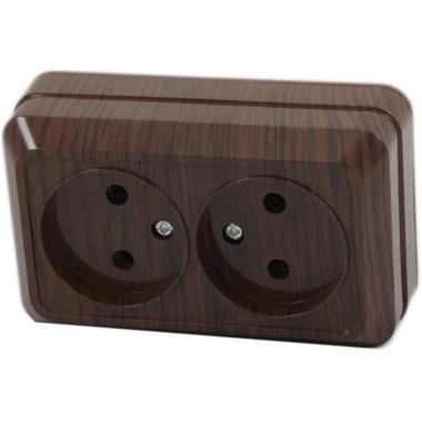 Розетка "Ладога"2ОП б/з Бук TDM