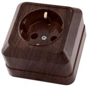 Розетка "Ладога"1ОП c/з Бук TDM