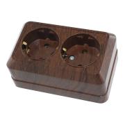 Розетка "Ладога"2ОП с/з Бук TDM