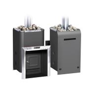 Печь газо-дровянная банная Уралочка 16, d дымохода 115 мм