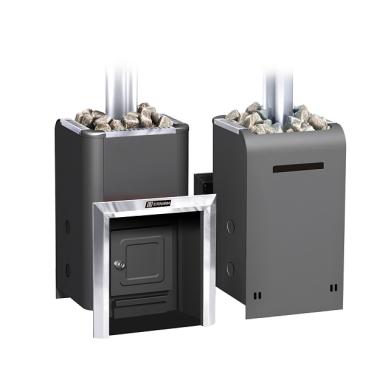 Печь газо-дровянная банная Уралочка 16, d дымохода 115 мм